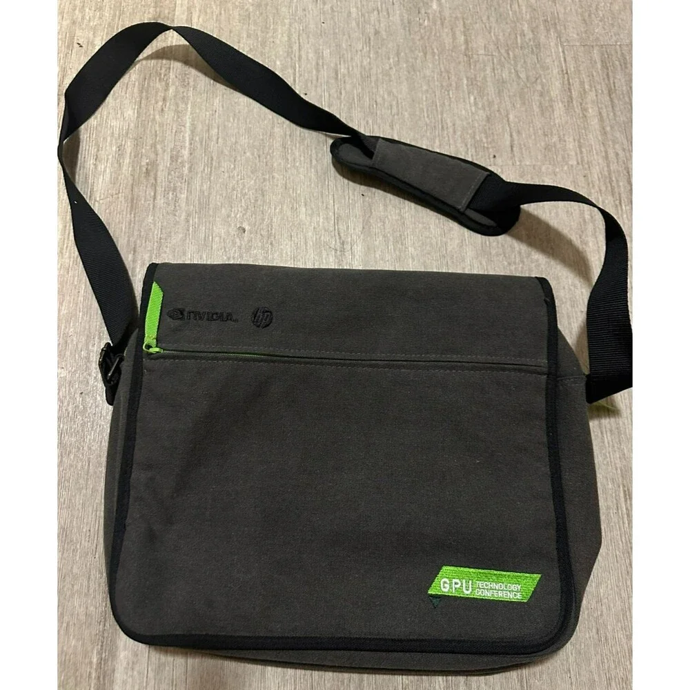 NVIDIA HP GPU Technology Conference Gaming Padded Laptop Shoulder Bag Tote